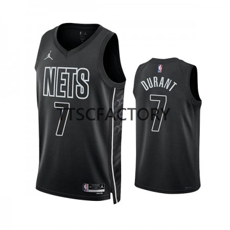 Maglia NBA Brooklyn Nets Kevin Durant 7 Jordan 2022-23 Statement Edition Nero Swingman - Uomo